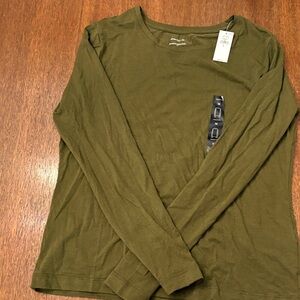Banana Republic Timeless Tee in Olive